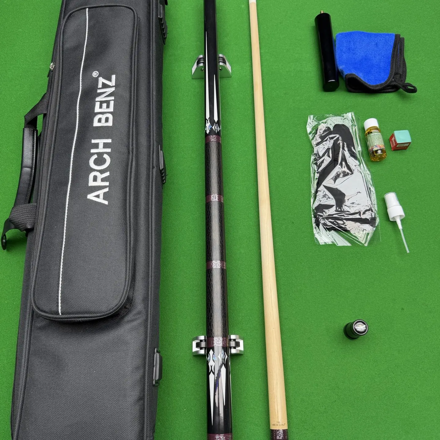 征途4复刻系列中式美式八球九球枫木大头分体手工台球杆