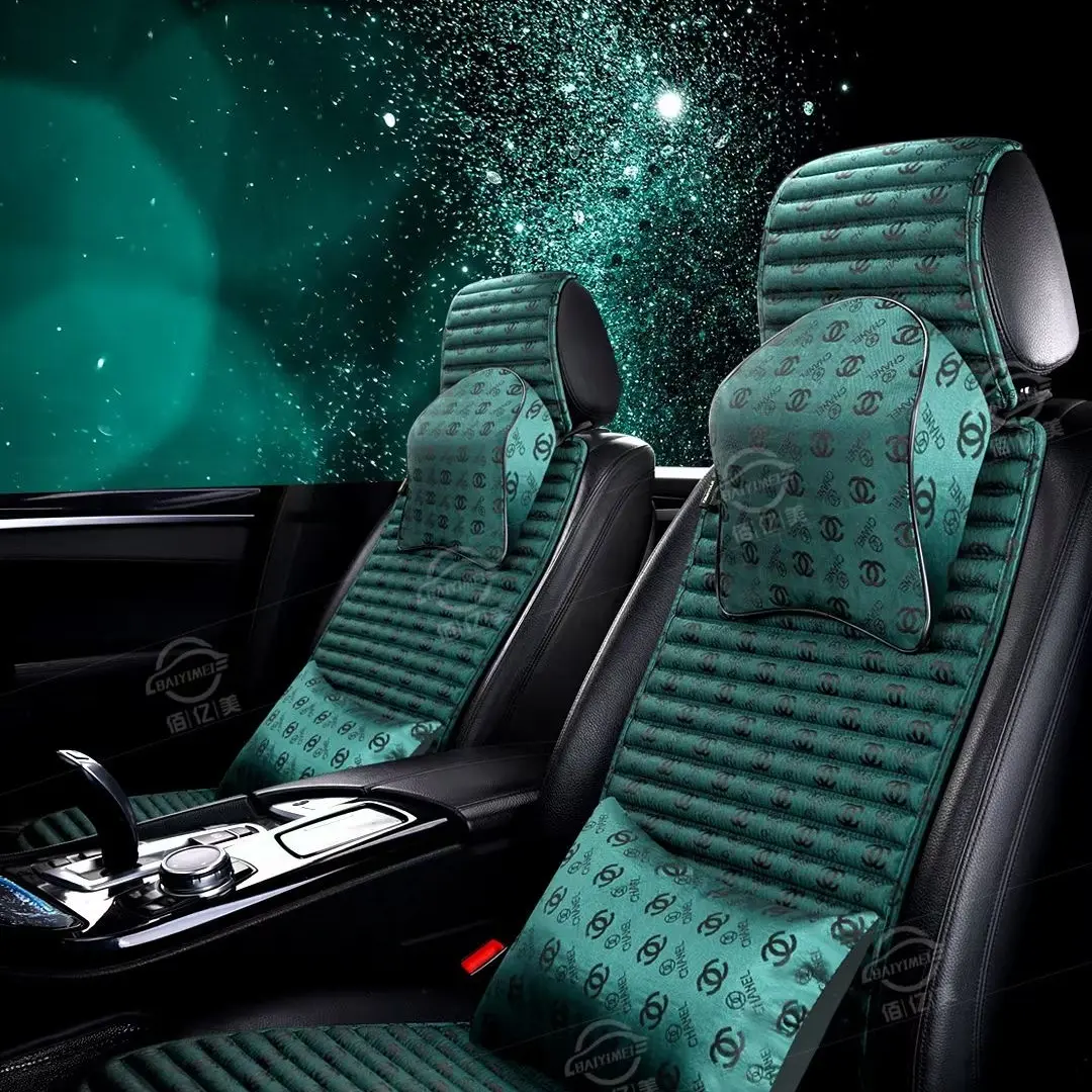 四季通用全包围亚麻苦荞麦壳汽车坐垫透气舒适升级款
