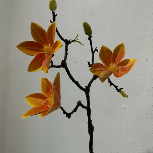 高档仿真百香兰花瓶摆件