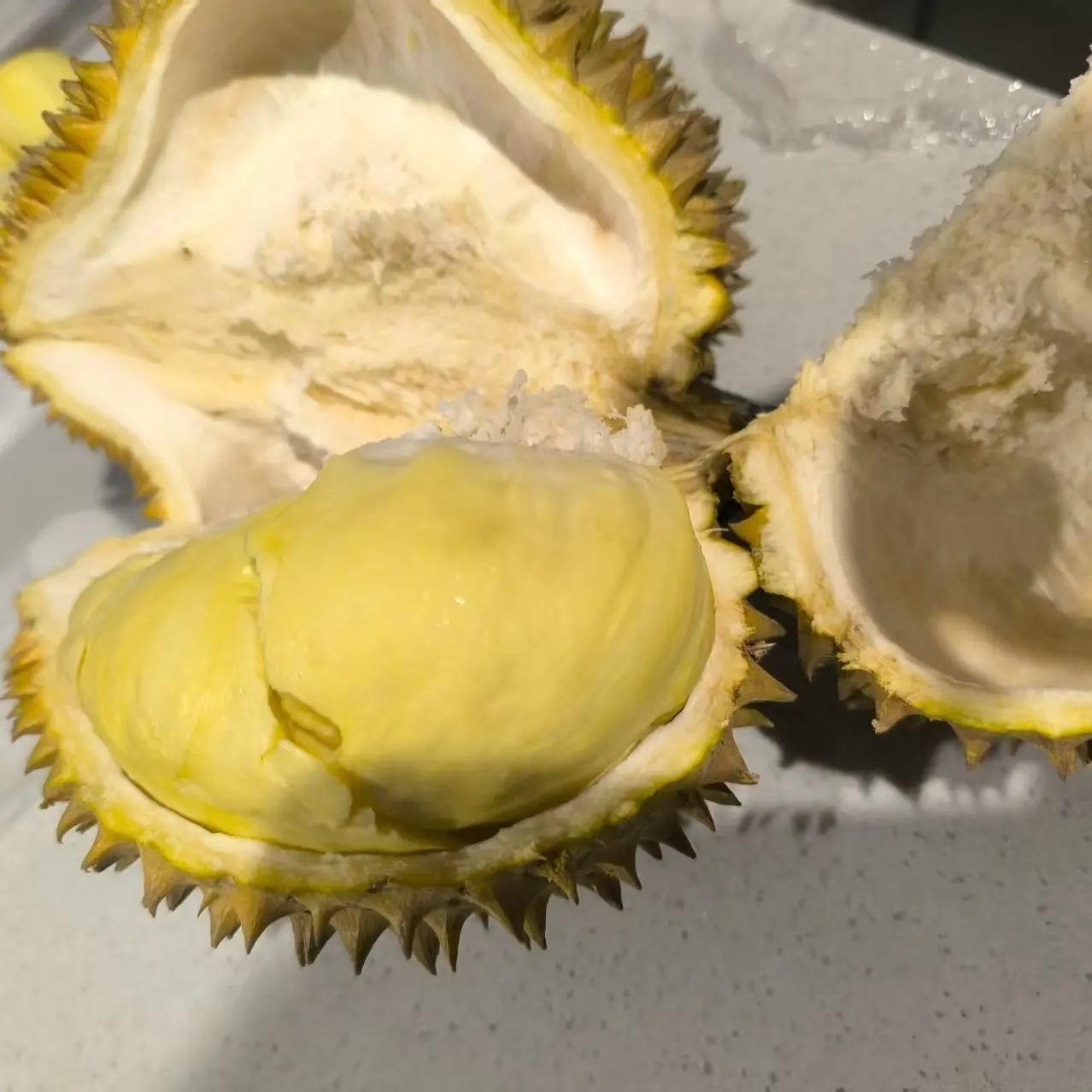 泰国金枕榴莲一个树上熟选货改价下单同城配送鲜榴莲果核小肉多口感好香甜软糯皮薄一果一重金枕泰国越南
