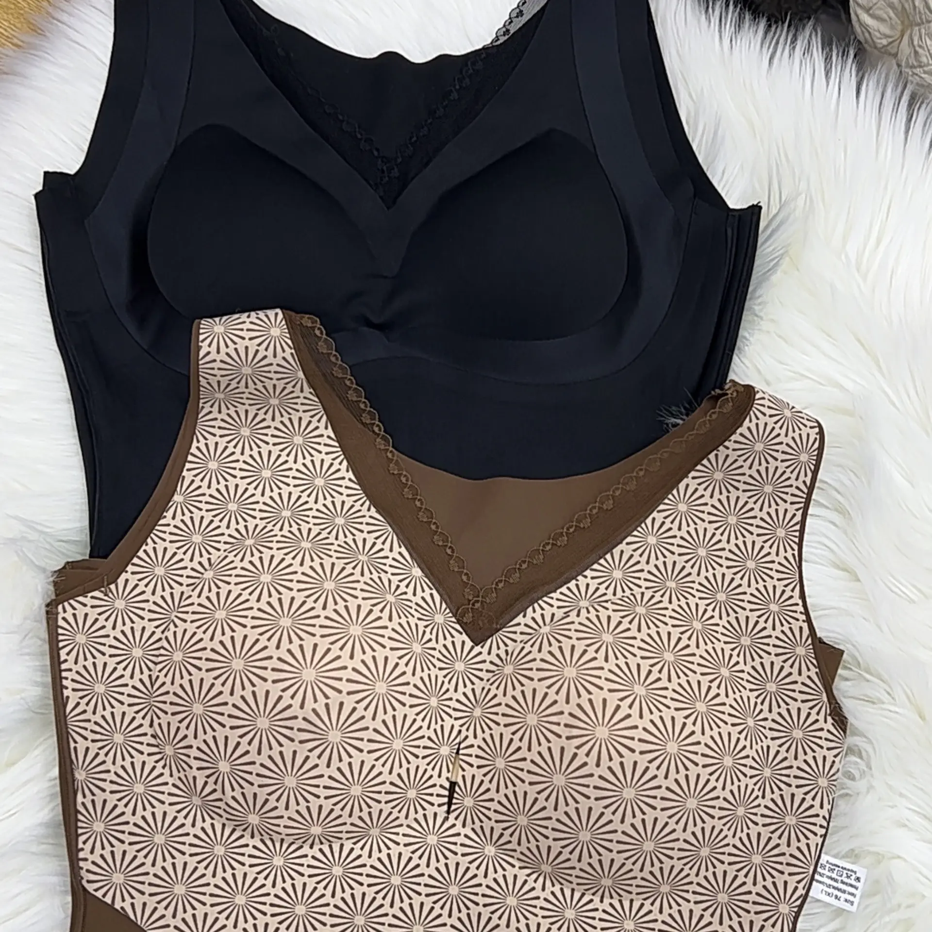 棉桑蚕丝蕾丝美背