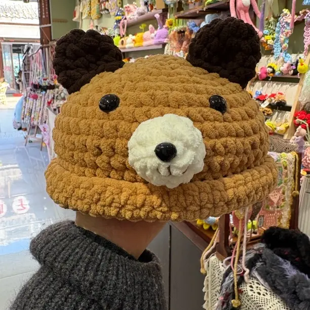 0-8岁呆萌小熊帽子冰条线（备注年龄）