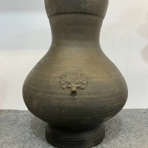 手工复古粗陶透气大口径多肉绿植专用花盆