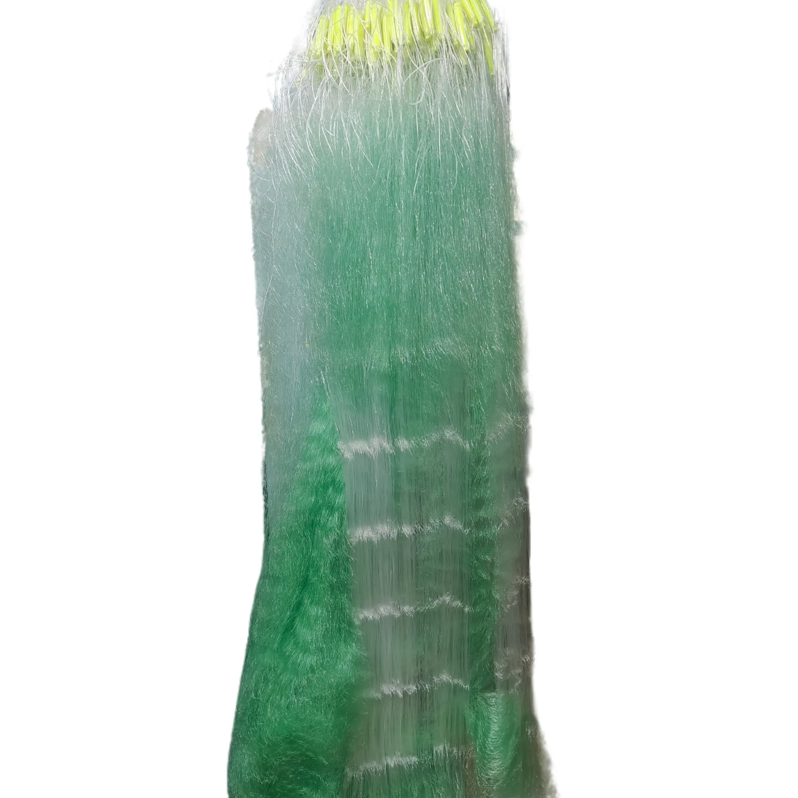 1.2米高150米长绿丝三层渔网适用于水库池塘捕多种鱼类的捕鱼网