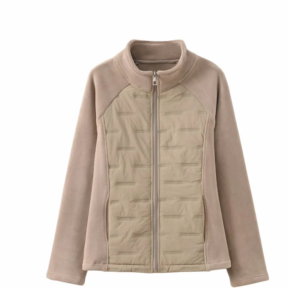 小蛮腰加绒加厚排骨棉服立领加热外套打底外穿时尚保暖双面奥绒