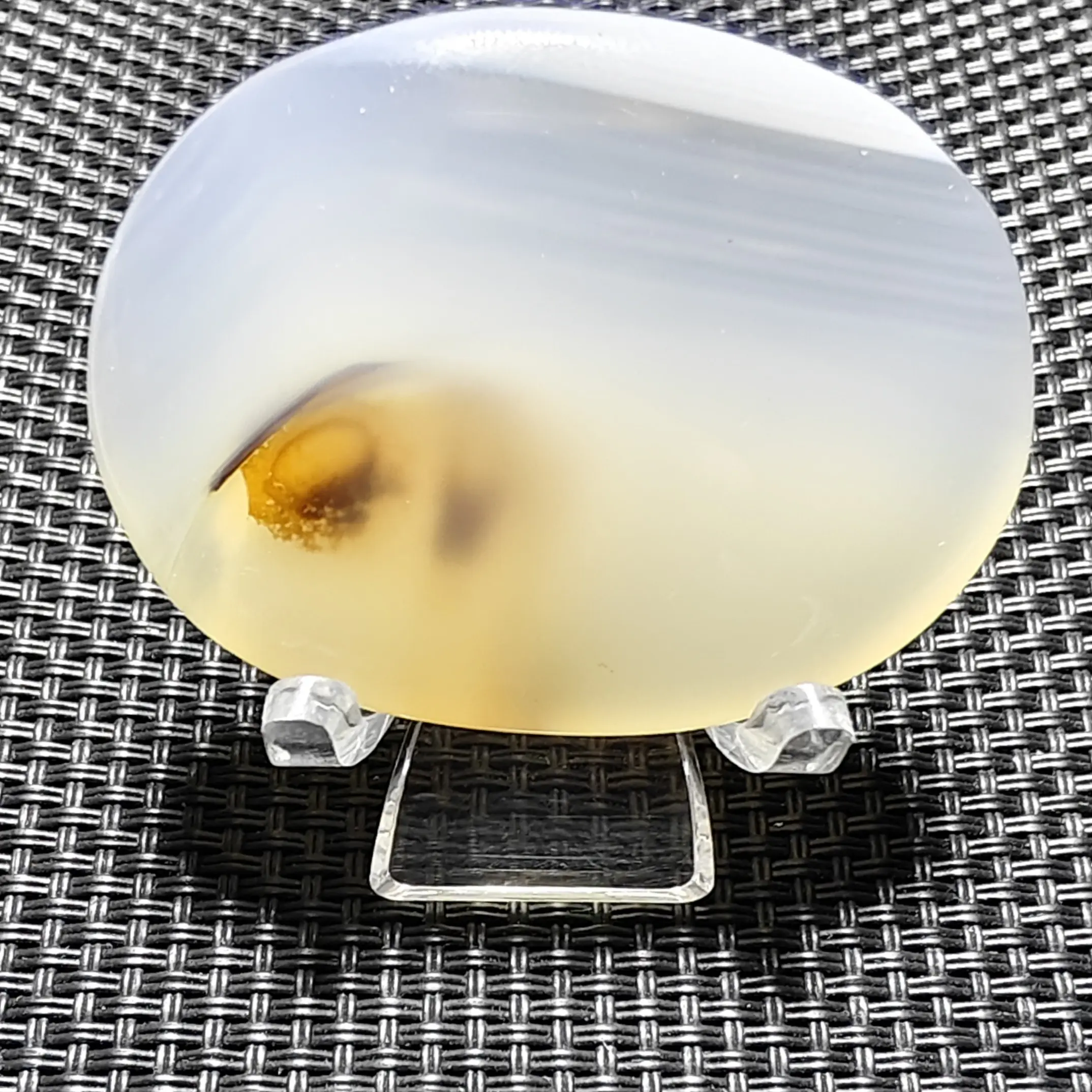 天然海洋玉髓抽象意境风景图案吊坠