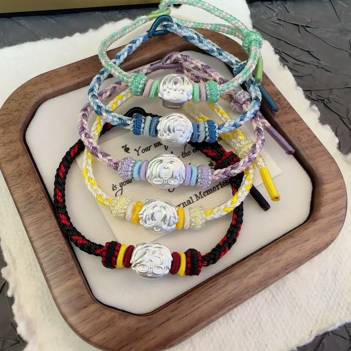 足银手链 足银999光与夜之恋周边纯银首饰陆沉查理苏齐司礼手绳