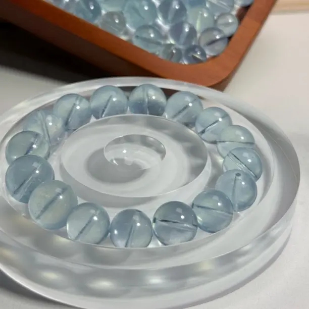 天然海蓝宝水晶单珠DIY（多样性发一）