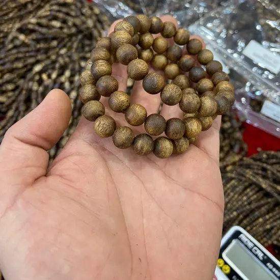 沉香圆珠单圈手串海南莺歌楠一物一图 多样性发其一