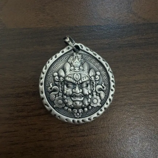 吊坠足银 足银纯银999 黄财神复古色33.5g