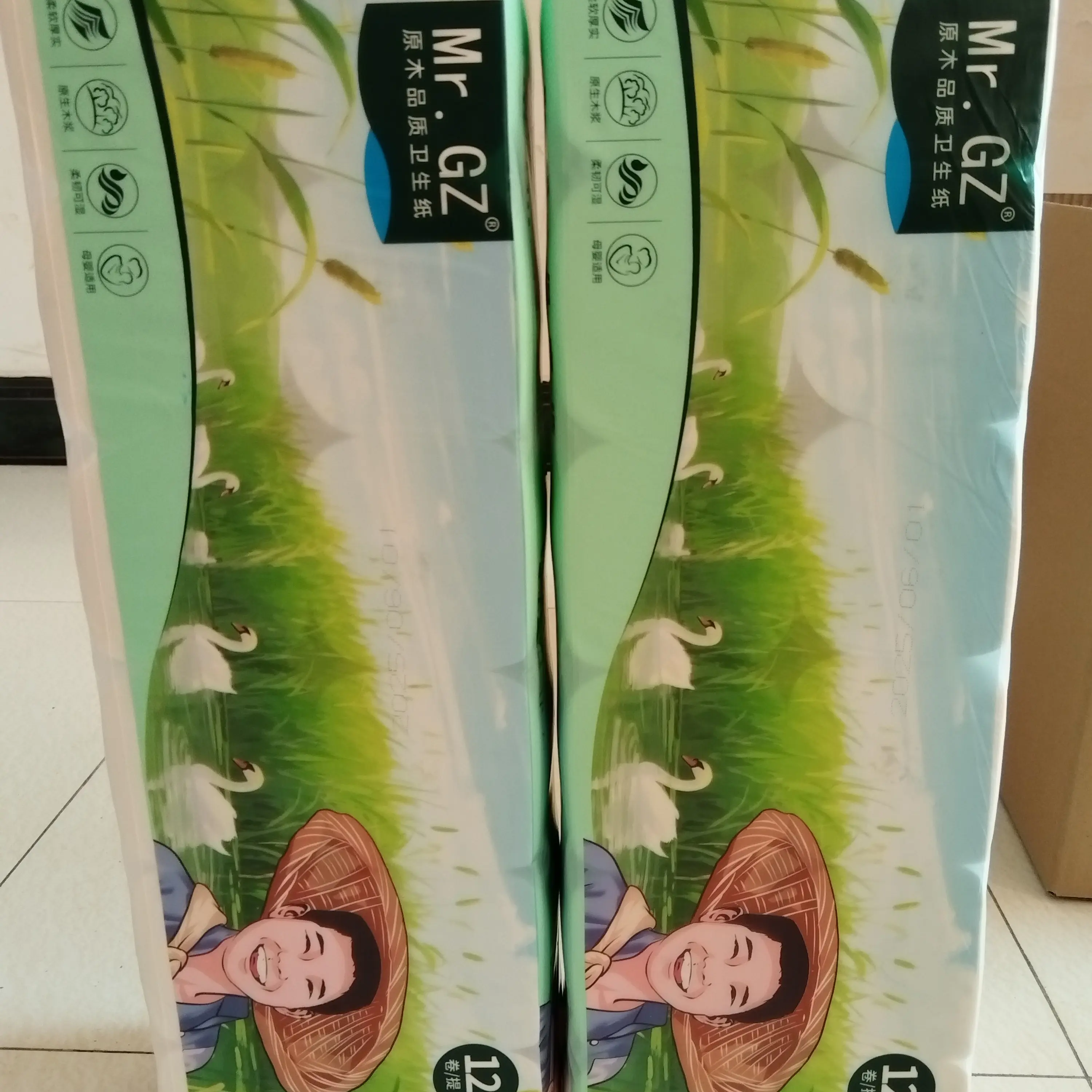 六层加厚干湿两用实心卷纸家用实惠装