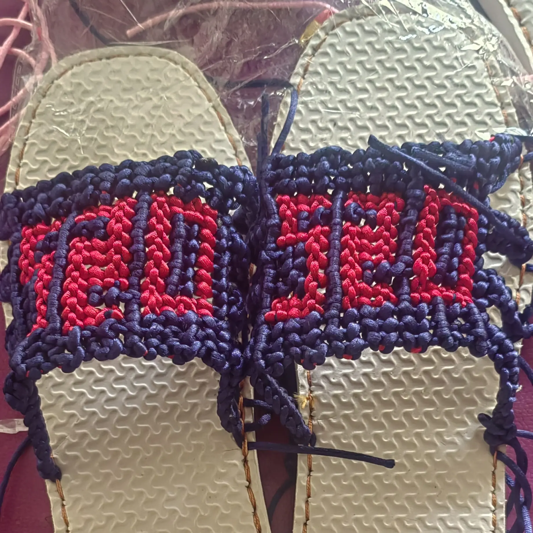 夏季女式居家坡跟底手工编织串珠民族风凉拖鞋DIY材料凉鞋纯手工