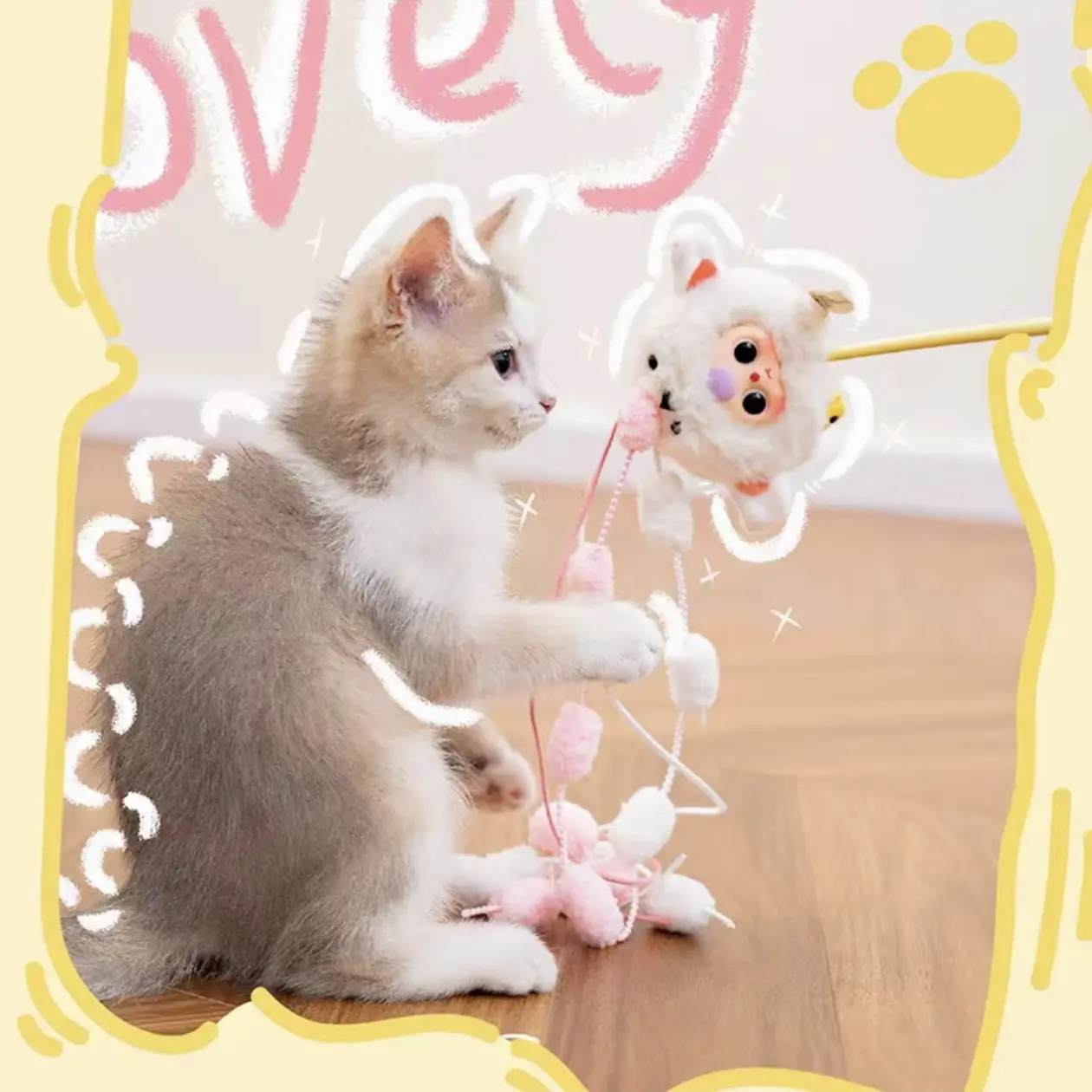 娃三岁逗猫棒正版毛绒盲盒