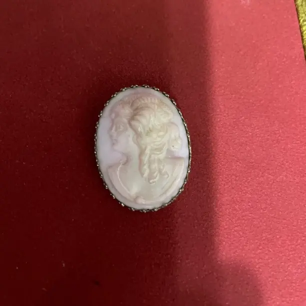 足银贝壳胸针 复古胸针中古胸针