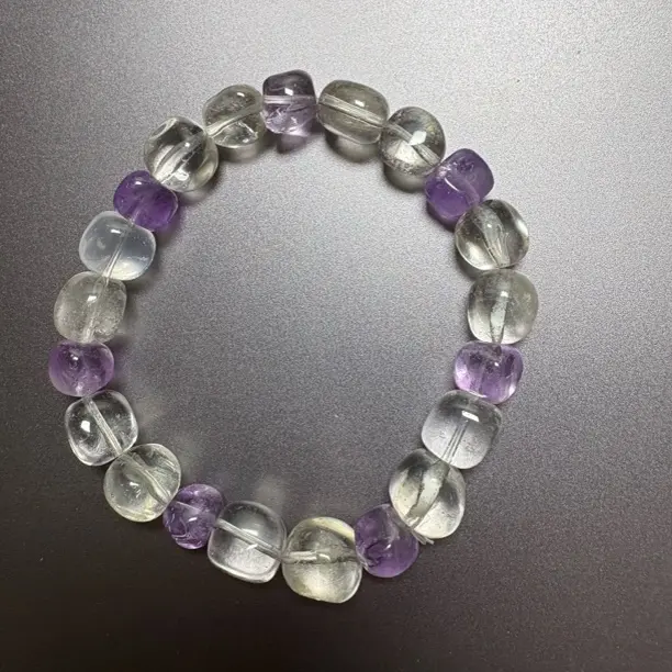 天然紫水晶设计款女生手链招财转运