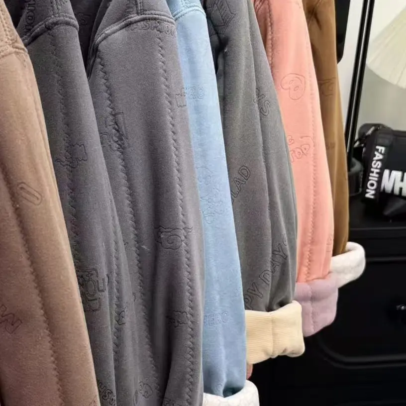 冬季男女保暖套装长袖加厚高弹开衫暗扣设计抗寒家居服