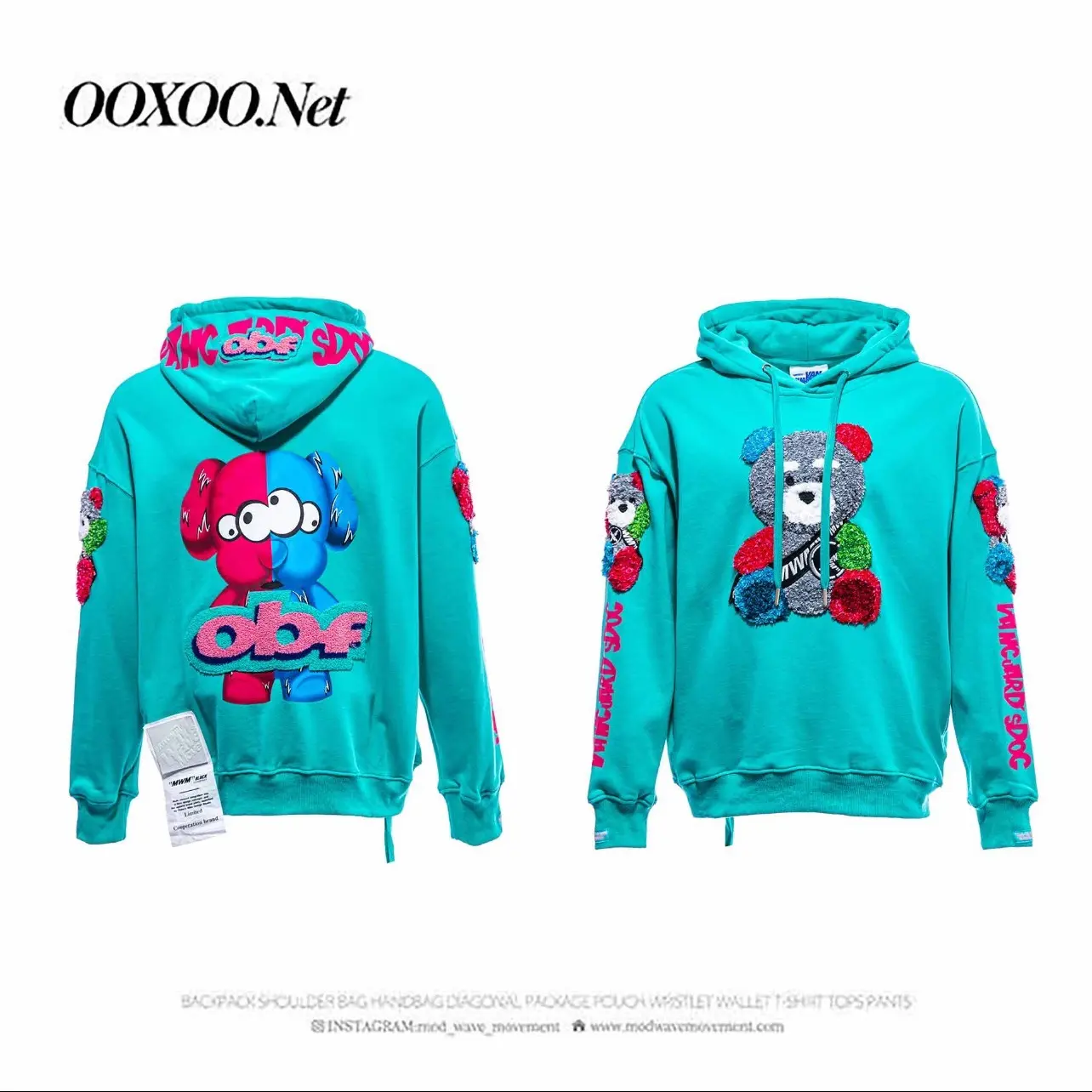 OOXOO｜秋冬连帽宽松百搭休闲卫衣男女通用款MW073160924