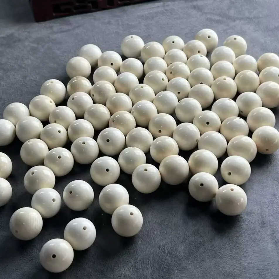 【猛犸单珠】天然猛犸牙散珠圆珠老型直切各尺寸单颗