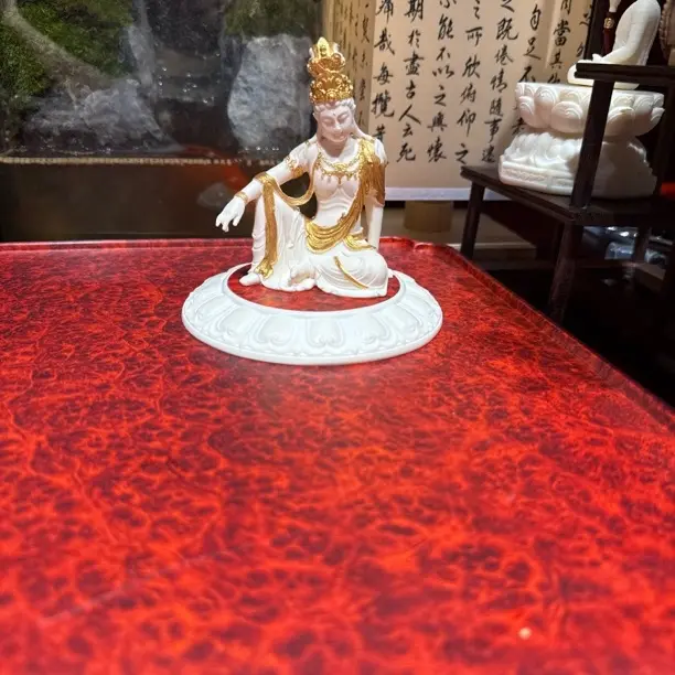 象牙果自在观音摆件底座