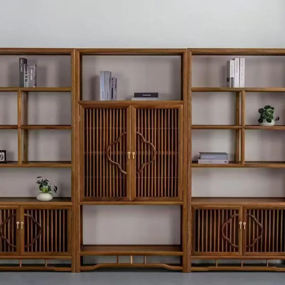 新中式实木博古架多功能茶叶展示架客厅茶室置物架