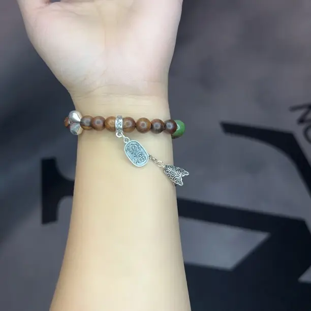 925银木质手链 饰品