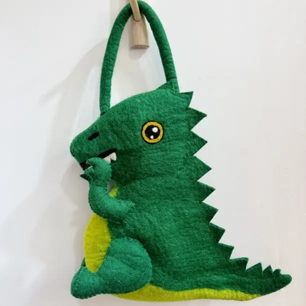 手工毛毡包花朵立体手提包ins小众原创单肩斜跨包