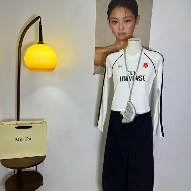 女款辣妹长袖秋冬宽松美式运动T恤