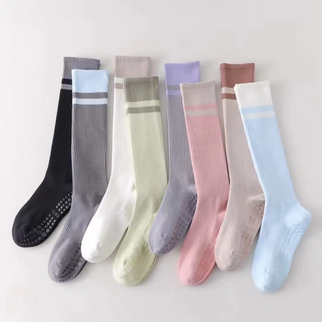 9288压力小腿袜高筒长筒袜点胶防滑专业运动压力瑜伽袜袜子