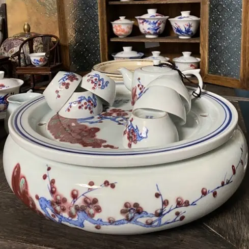 瓷器艺术品摆件陶瓷功夫茶具茶盘茶杯直播间看好找相对应价格下单