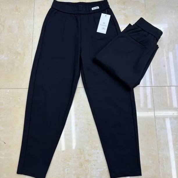 3882秋款西装面料显瘦九分哈伦裤