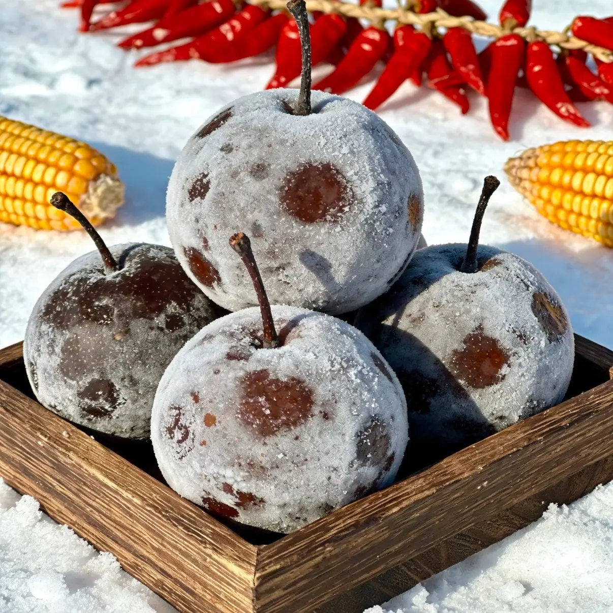 正宗东北冻梨苹果梨大黑梨冻秋梨特产新鲜水果产地直发