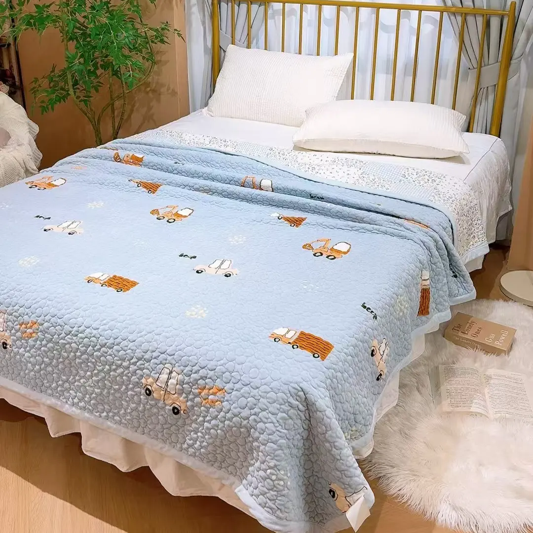 H韩国绒 床盖加绒 保暖 铺盖单件