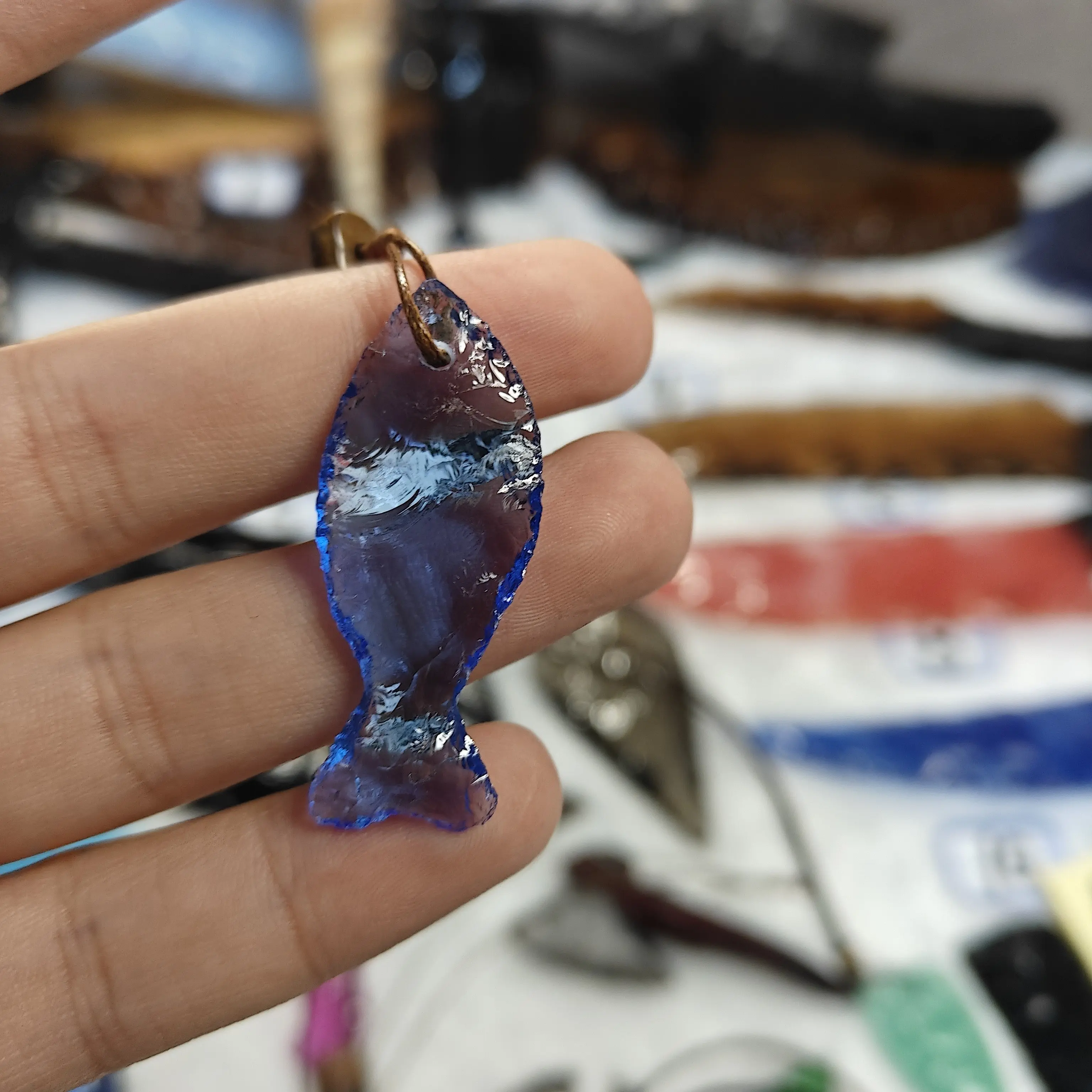 打制工艺水晶鱼摆件