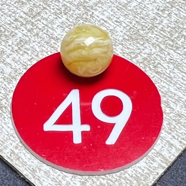 天然原矿蜜蜡金瓷白虎皮圆珠 尺寸12.5mm 微瑕疵