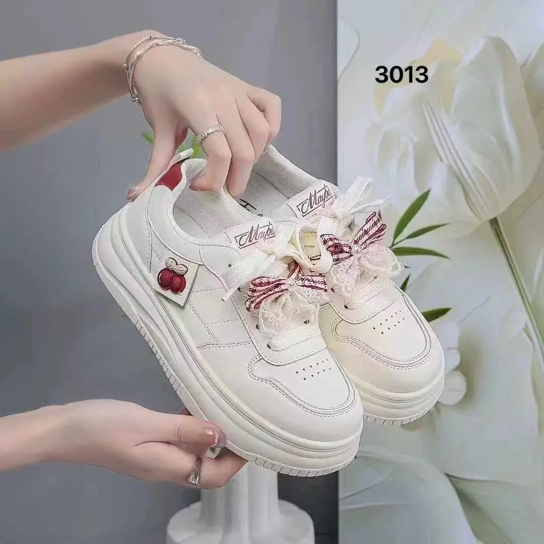 厚底小白鞋女新款秋季透气增高百搭可爱风学生运动休闲板鞋