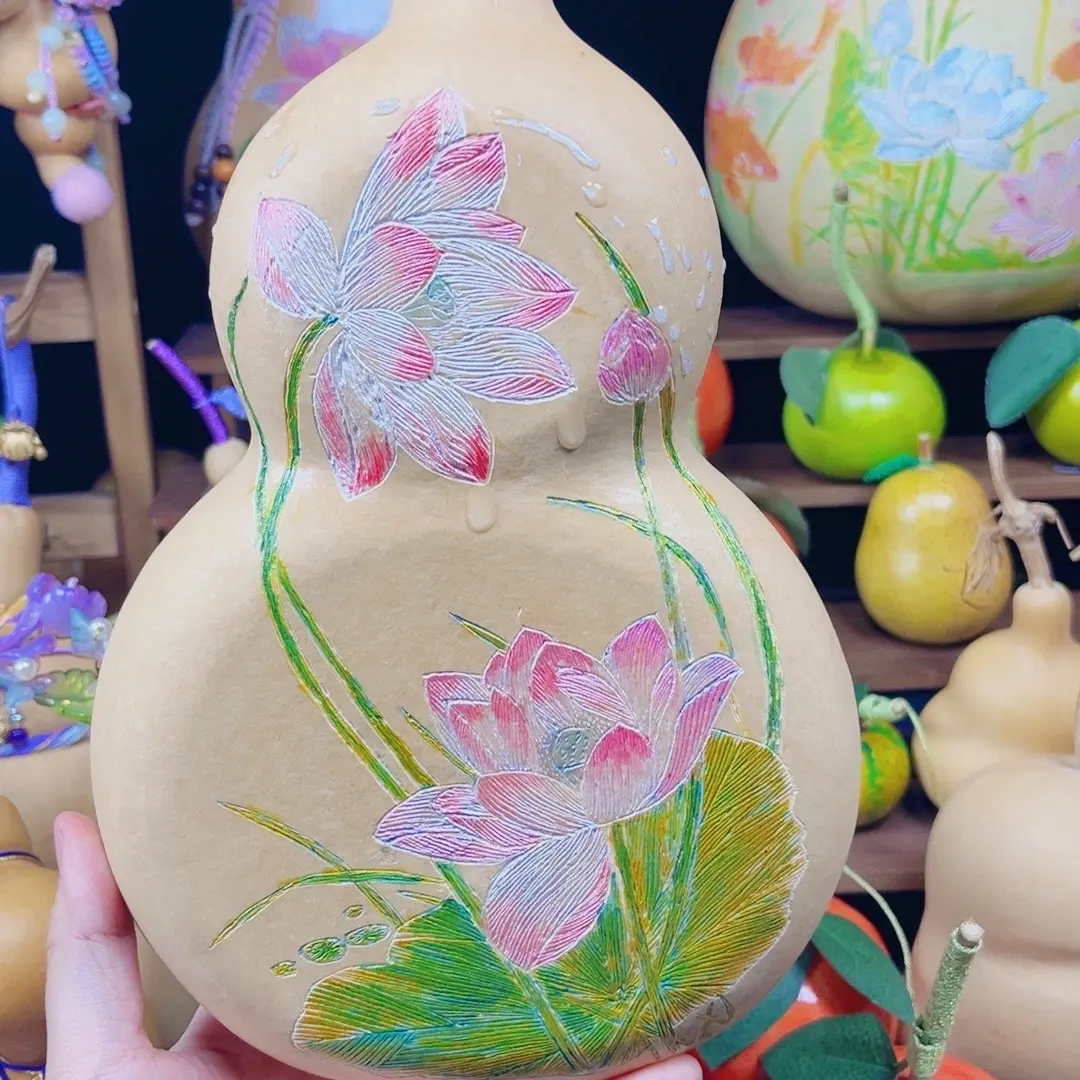 天然带龙头葫芦文玩手把件可盘玩装饰佳品