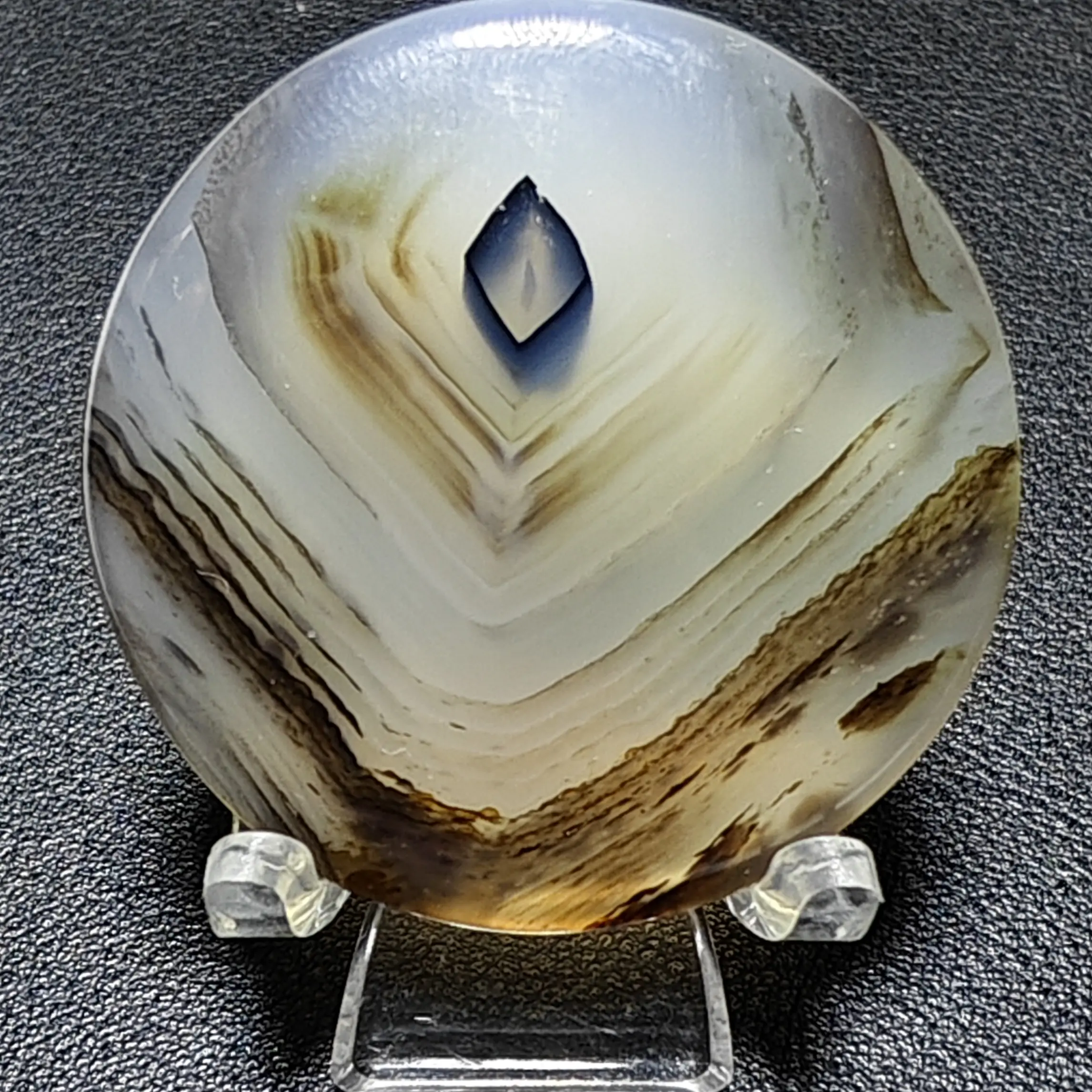 天然海洋玉髓人物图案抽象意境吊坠