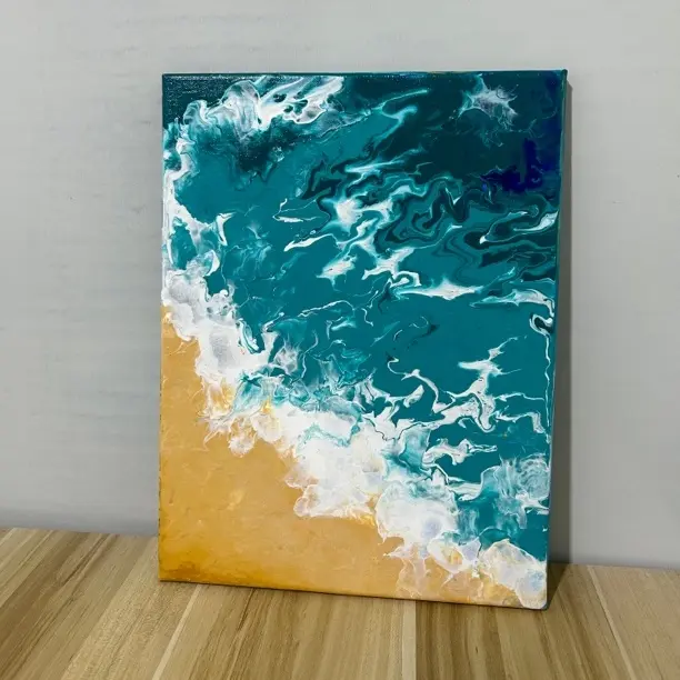 沙滩海景创意风景装饰画
