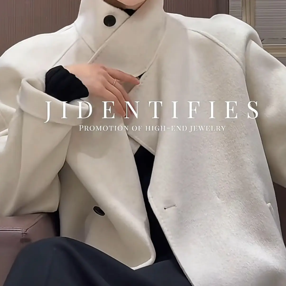 秋冬新款高级感立领短款双面羊绒大衣女通勤百搭