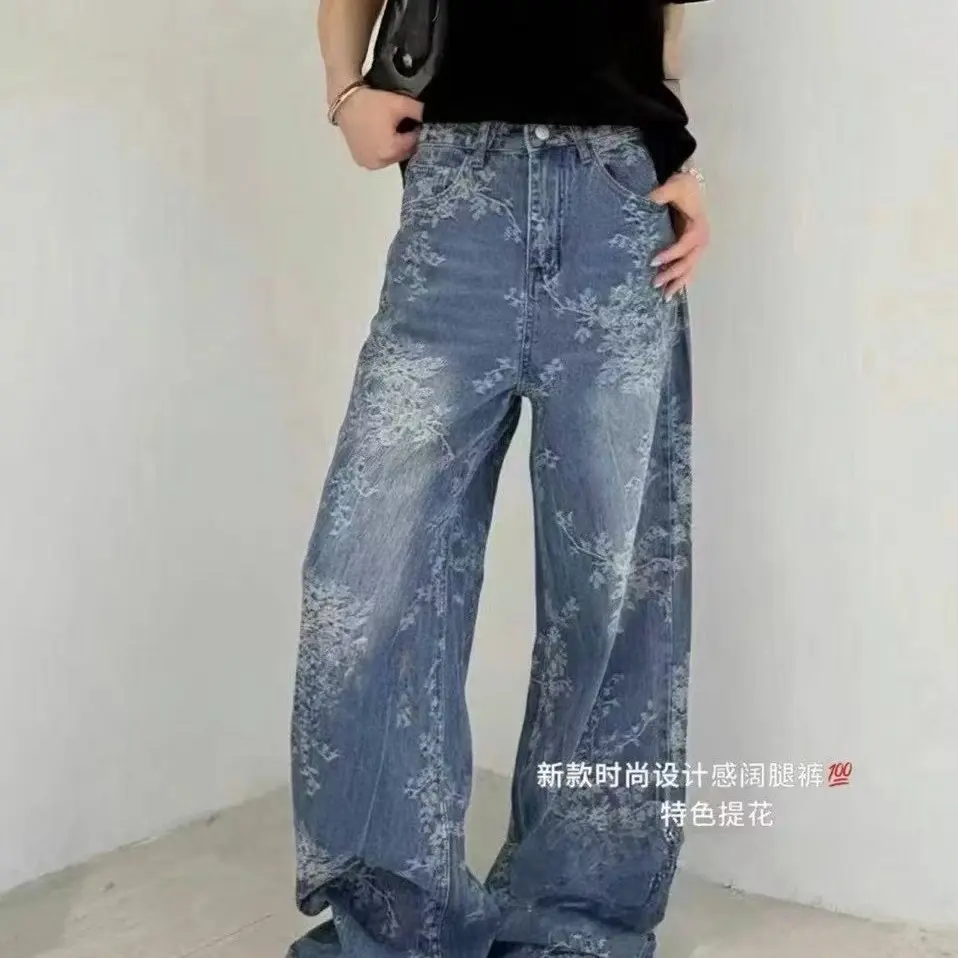 夏季爆款牛仔裤宽松