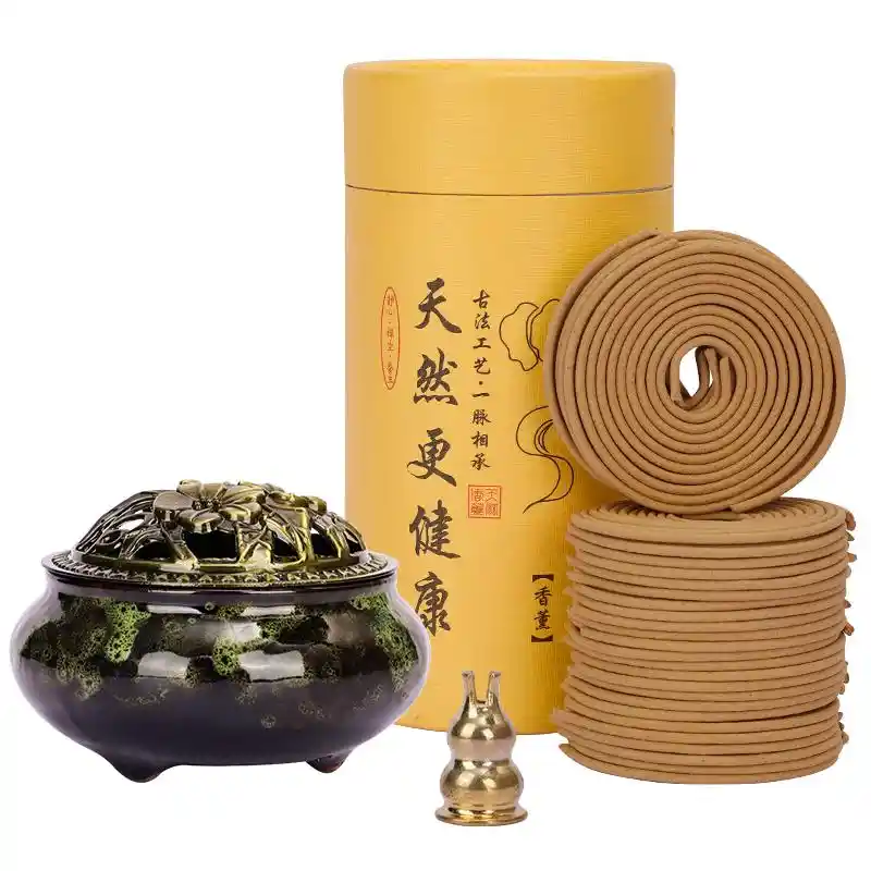 清新盘香手工檀香留香正品艾草熏香香炉家居卫生间清香办公花香