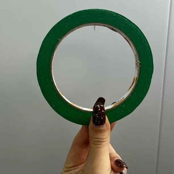 1公分30米长绿色美纹纸胶带外墙真石漆喷漆分格耐高温防渗透特厚