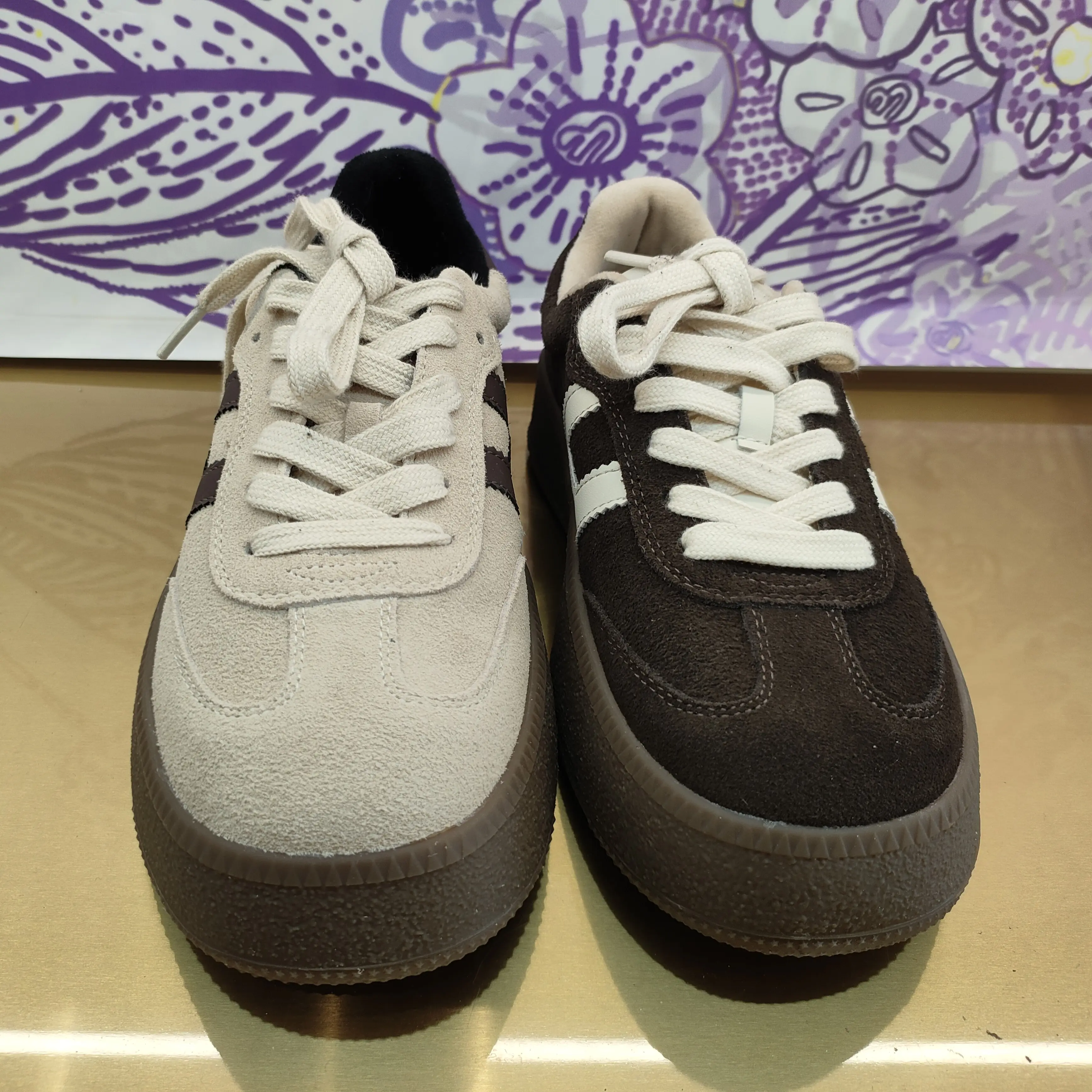 漫步佳人正品断码处理冬季加棉厚底德训女鞋！！！拍前询码