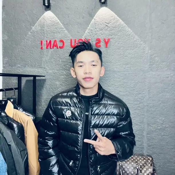 蒙口男款鹅绒服修身