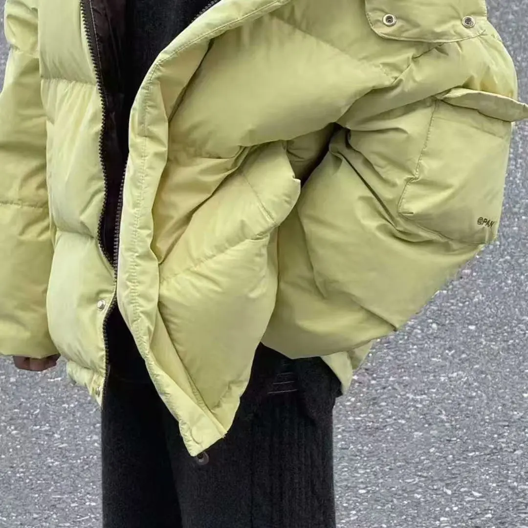 男女童冬季加厚保暖白鸭绒连帽羽绒服