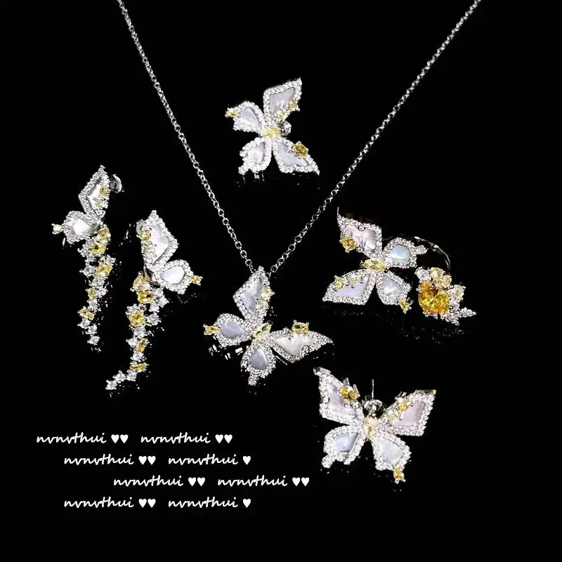 铜合金合成锆石耳饰 复古宫廷甜美风边夹少女朋克风耳饰夸张