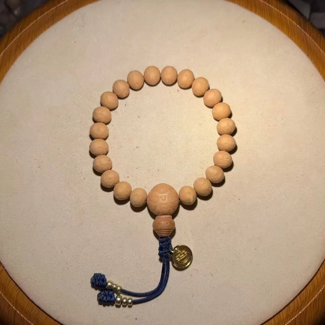 尼泊尔实心飞碟凤眼菩提手串11一物一图
