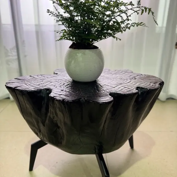 原木整料随形茶几边几换鞋凳花架规格：长67宽57高45