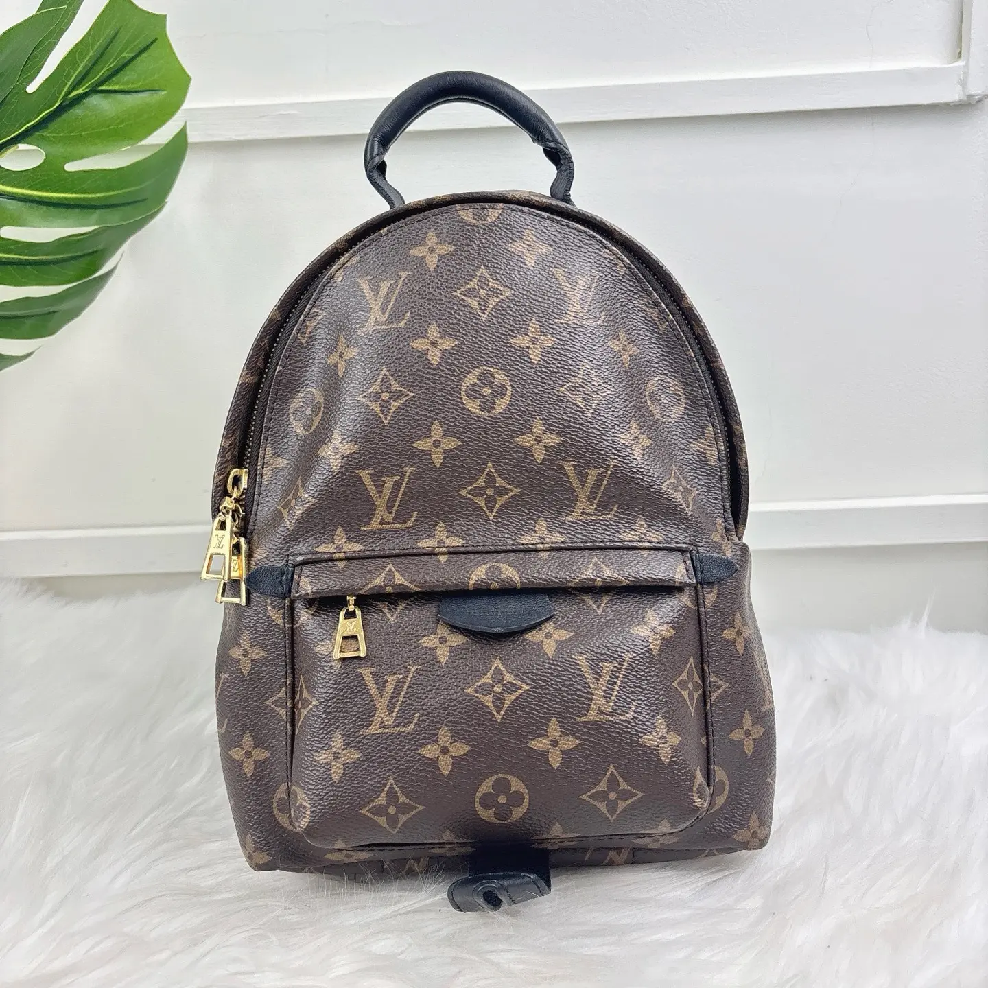 95新 LouisVuitton/路易威登 palm springs 老花小号双肩包