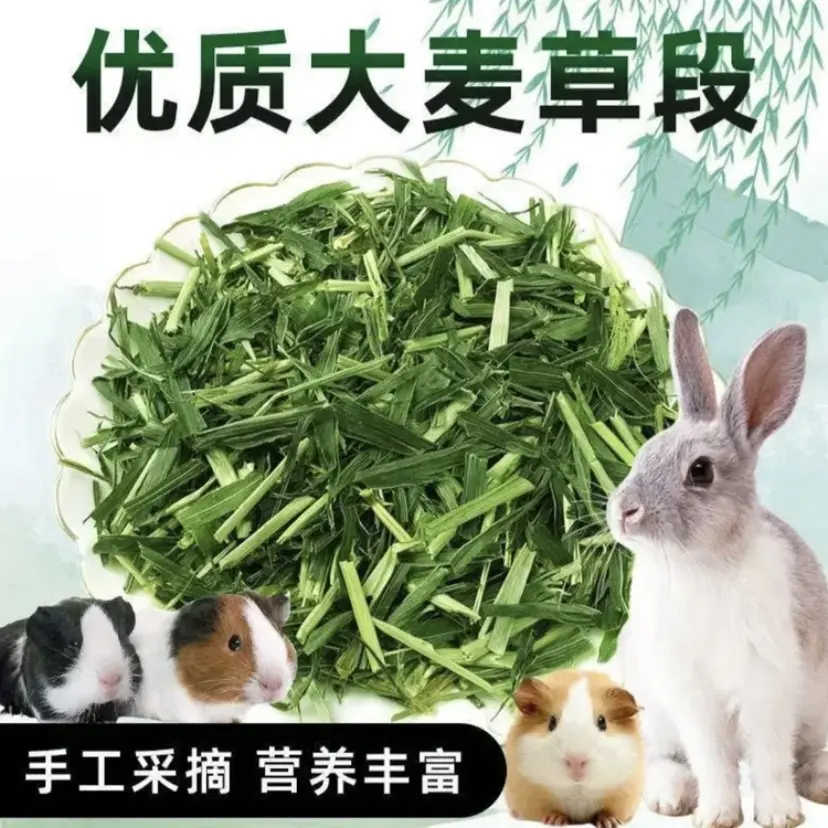优质烘干大麦草段幼兔猪宠物食用新鲜干草